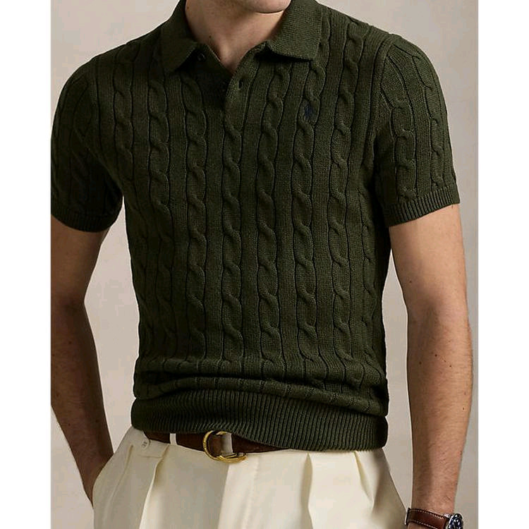 새상품 폴로 꽈배기 반팔 니트 팝니다.--2