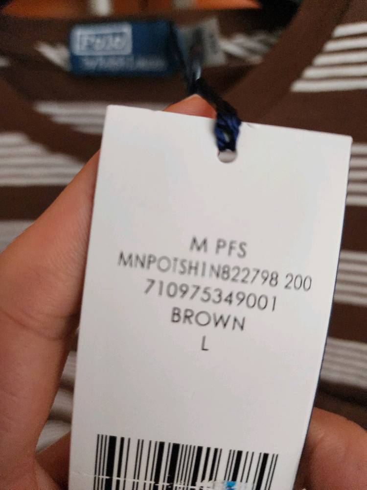 새상품 폴로 반팔 브라운 팝니다--3