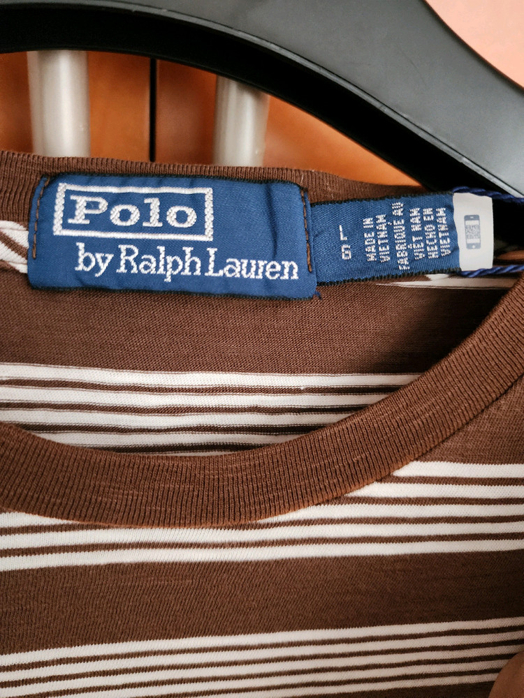 새상품 폴로 반팔 브라운 팝니다--4