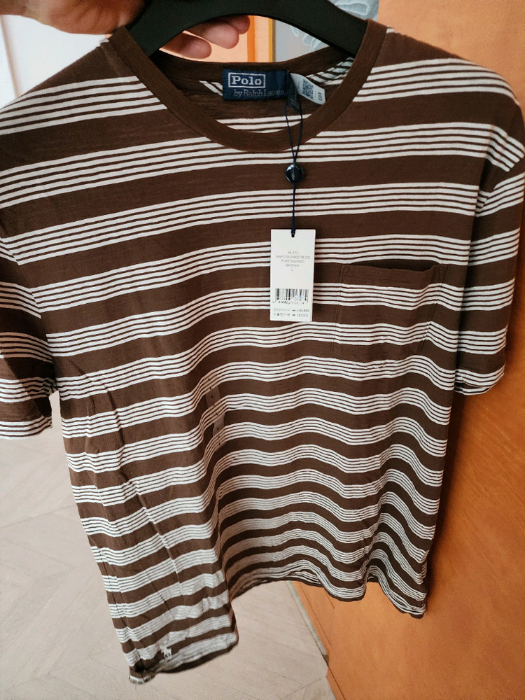 새상품 폴로 반팔 브라운 팝니다--7