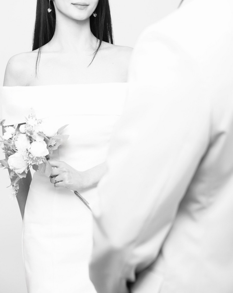 셀프웨딩 머메이드 슬림 드레스--1