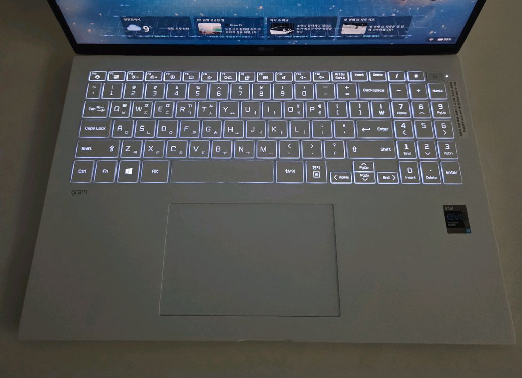 엘지노트북 i5 그램16 화이트 gram/WQXGA/1190g--3