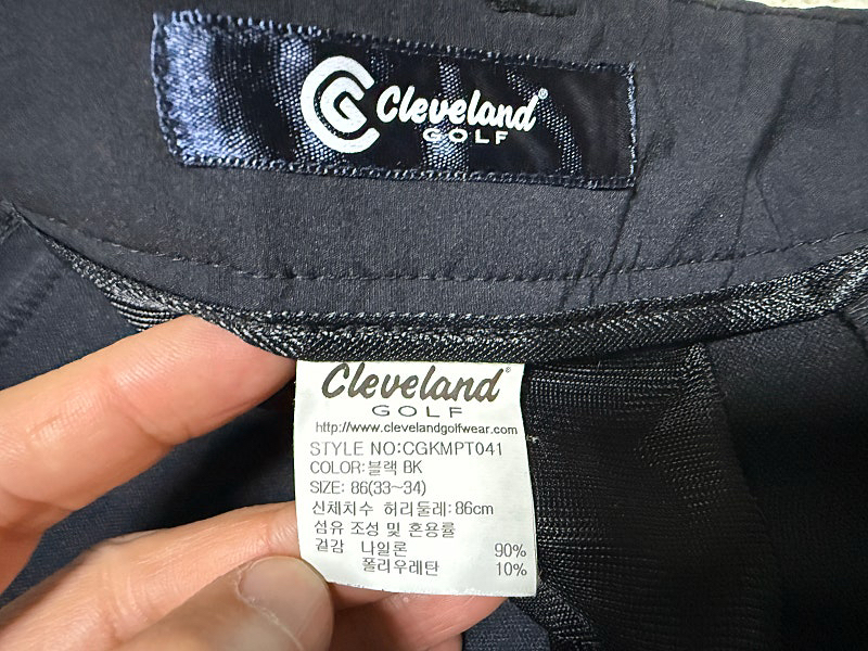 클리브랜드 골프바지 남성용 34인치--4
