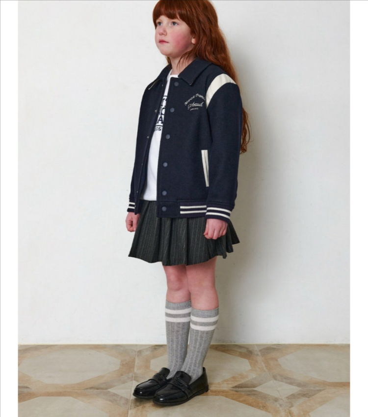 마리떼 프랑소와 저버 바시티 자켓 네이비 140--2