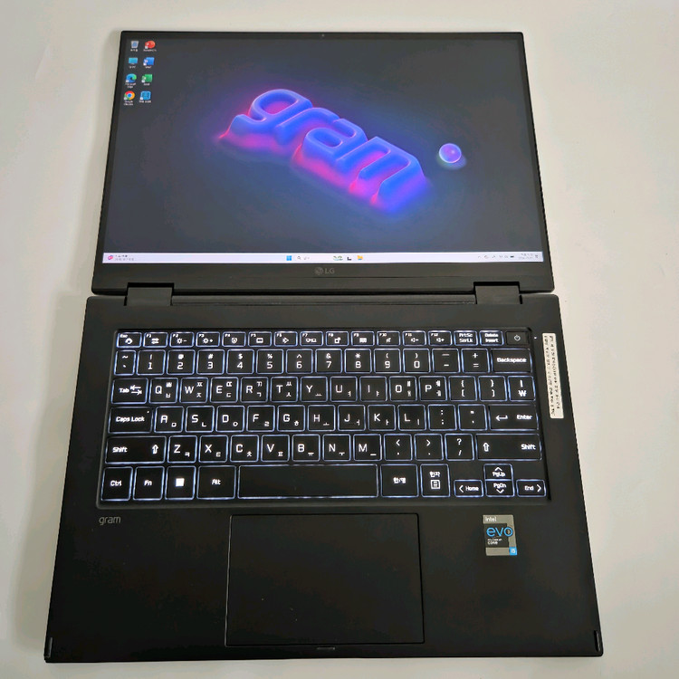 엘지 중고 노트북 i5 그램 블랙 360 gram 2in1/터치/펜--3