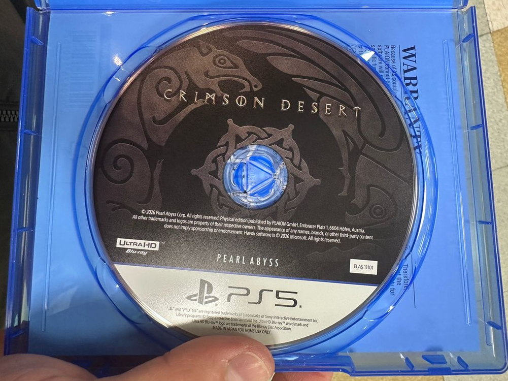 플스5 붉은사막 초회코드 2장 포함 팝니다 이미지