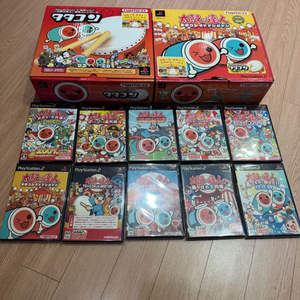 PS2 태고의달인 타타콘세트 + 소프트 10장 이미지