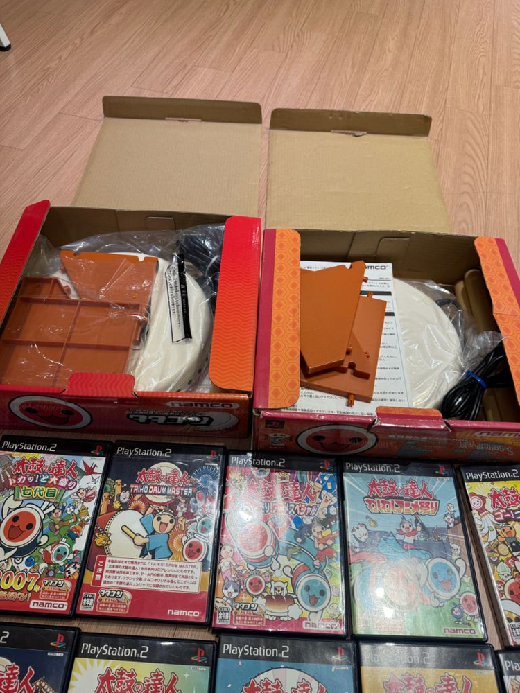 PS2 태고의달인 타타콘세트 + 소프트 10장 이미지