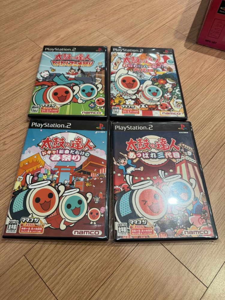 PS2 태고의달인 타타콘세트 + 소프트 10장 이미지