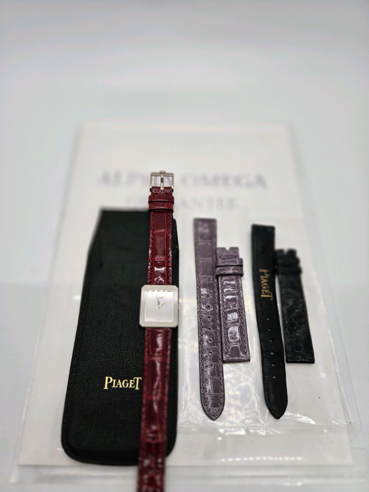 피아제시계 프로토콜 18K화이트골드 정품 상태깨끗--0