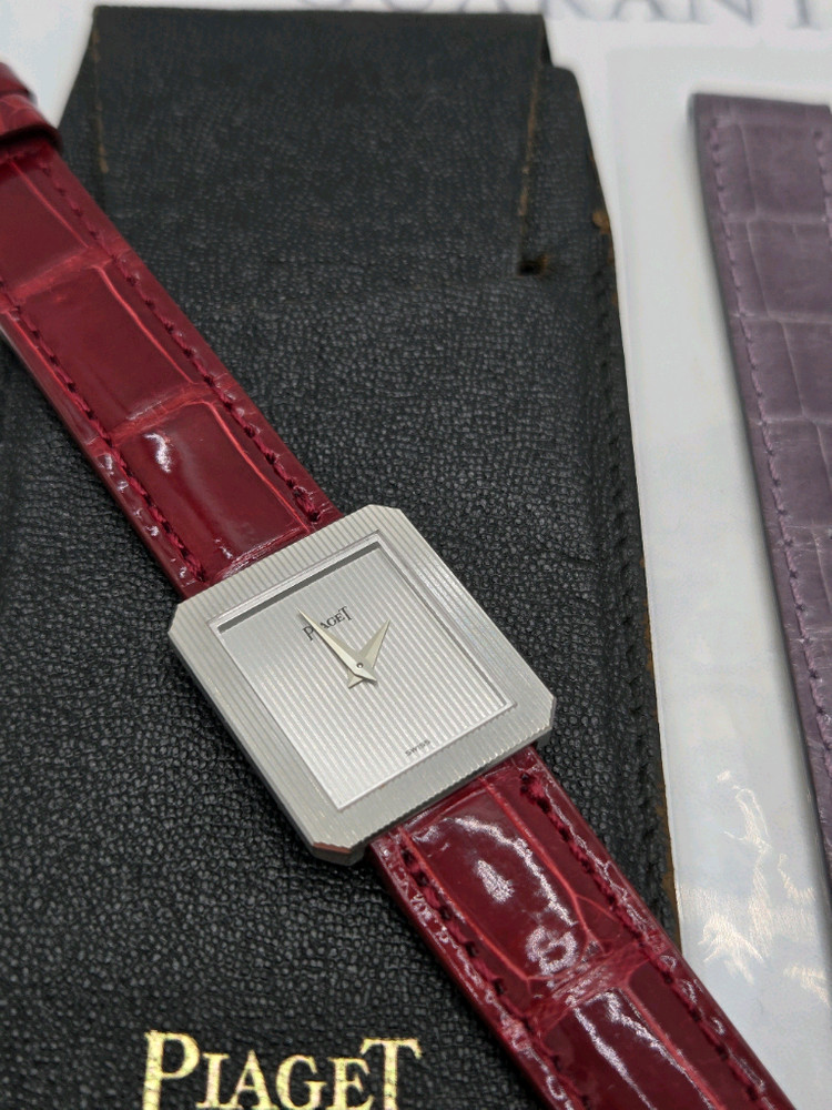 피아제시계 프로토콜 18K화이트골드 정품 상태깨끗--1