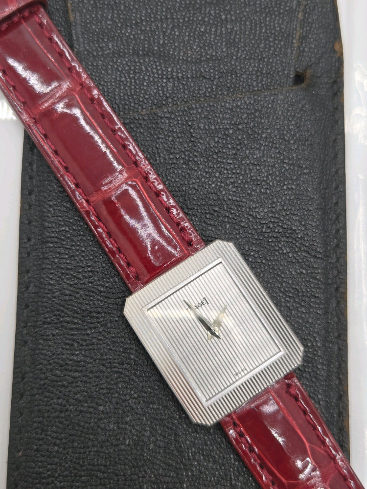 피아제시계 프로토콜 18K화이트골드 정품 상태깨끗--3