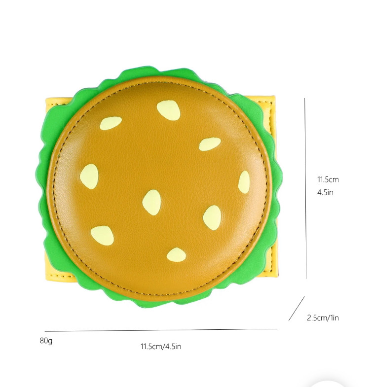 게살버거 지갑 KRABBY PATTY 햄버거 이미지