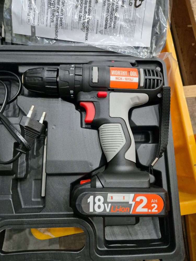 WORTHY TOOL WCH-1516Li 충전식 전동드릴 세트 이미지