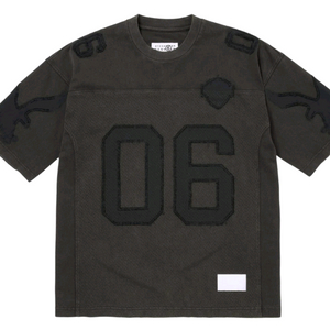 [L]슈프림 x MM6 메종 마르지엘라 코튼 풋볼 저지 블랙 - 26SS 미개봉 새상품