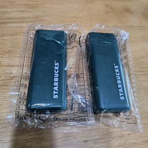 스타벅스 실리콘 빨대 그린 미개봉 새상품