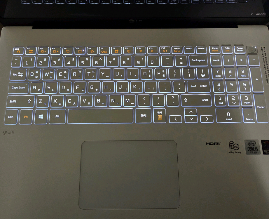 엘지 중고 노트북 i5 그램 17인치/gram/화이트/윈11--3