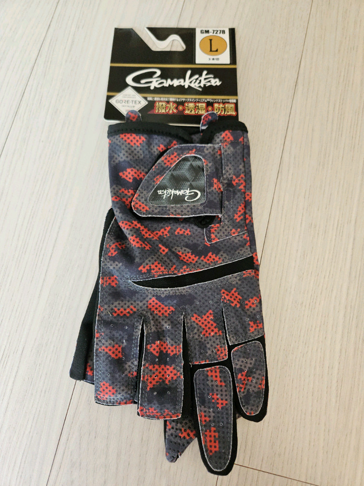 가마가츠 GM-7278 3컷 낚시 장갑 L--0