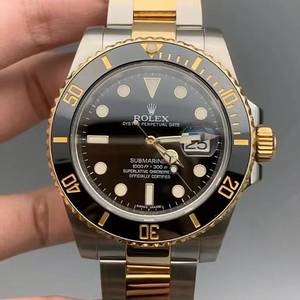 롤렉스 서브마리너 데이트 블랙 다이얼 투톤 이미지