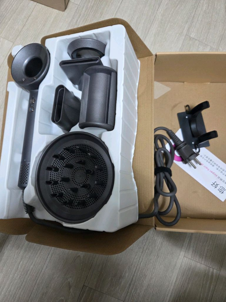 하자 차이슨 드라이기 (찬바람만 나옴) + 노즐 5종 박스풀 이미지