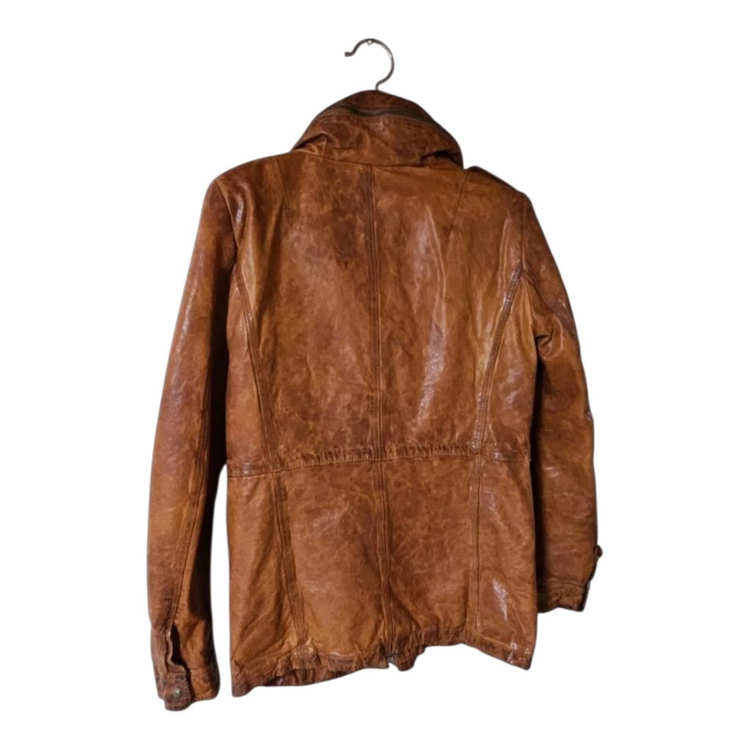리얼 양가죽 브라운 자켓 55 | 봄 간절기 가죽 아우터 이미지