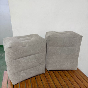 캠핑용 발 받침대 에어쿠션 회색 2개 이미지