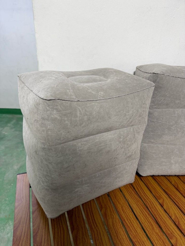 캠핑용 발 받침대 에어쿠션 회색 2개 이미지