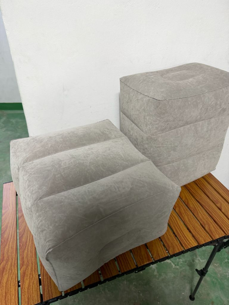 캠핑용 발 받침대 에어쿠션 회색 2개 이미지