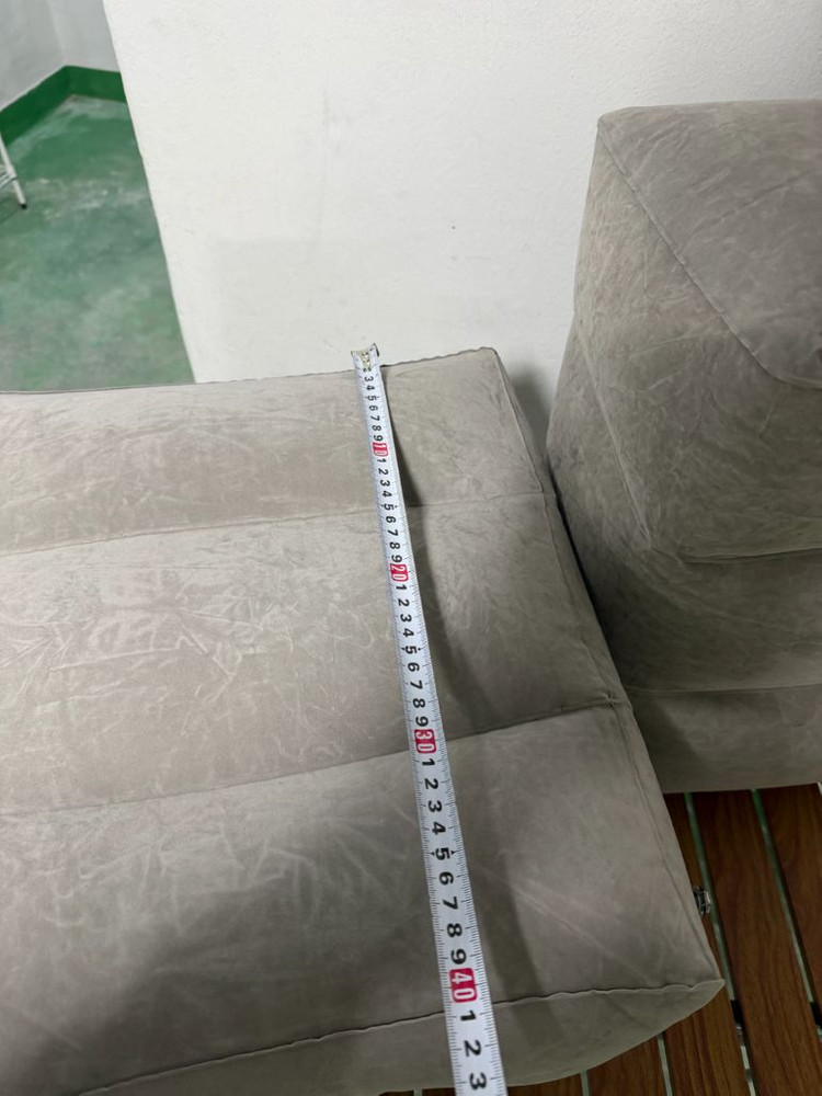 캠핑용 발 받침대 에어쿠션 회색 2개 이미지