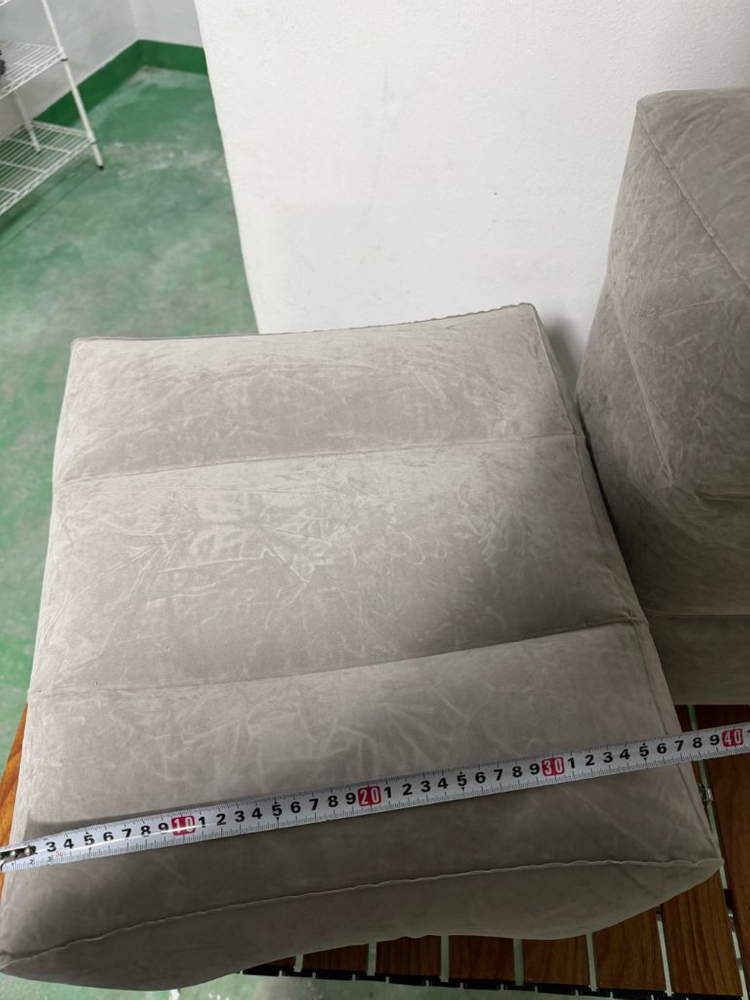 캠핑용 발 받침대 에어쿠션 회색 2개 이미지