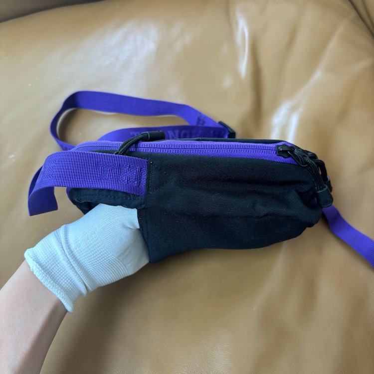 나나미카 노스페이스 퍼플라벨 샤코슈 크로스백 가방 퍼플 블랙 이미지