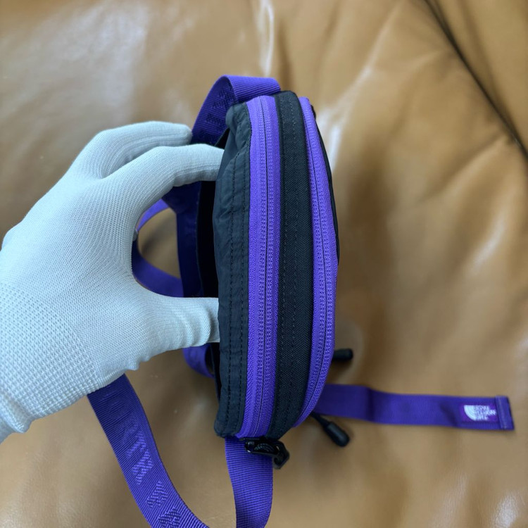 나나미카 노스페이스 퍼플라벨 샤코슈 크로스백 가방 퍼플 블랙 이미지