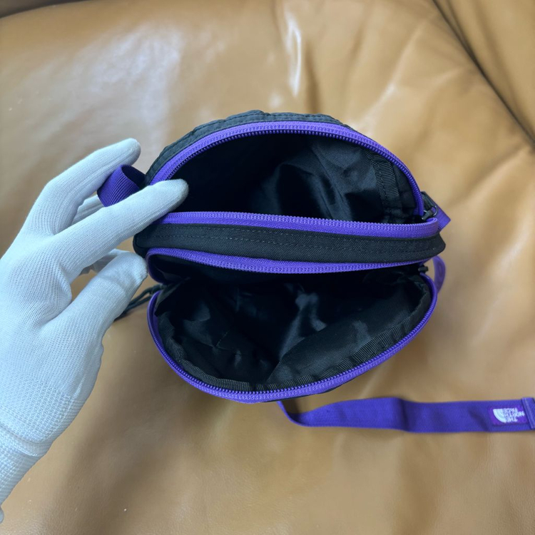 나나미카 노스페이스 퍼플라벨 샤코슈 크로스백 가방 퍼플 블랙 이미지