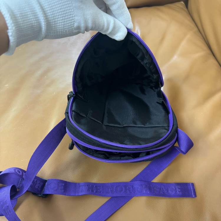 나나미카 노스페이스 퍼플라벨 샤코슈 크로스백 가방 퍼플 블랙 이미지