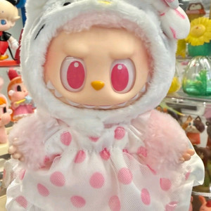 팝마트 라부부 x 산리오 캐릭터 시리즈 인형 키링 마이멜로디,헬로키티 새상품