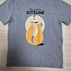 엔드클로딩 X 메종키츠네 카페 반팔티 이미지