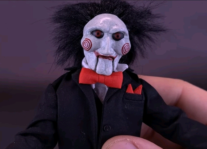 [우체국택배/핫토이x]공식 정품 라이센스 호러 피규어 쏘우 빌리 자전거 1/6스케일--8