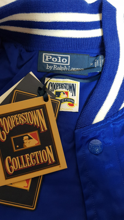 [새상품/M] 폴로 x MLB 뉴욕 양키스 바시티 새틴 자켓 팝니다.--4