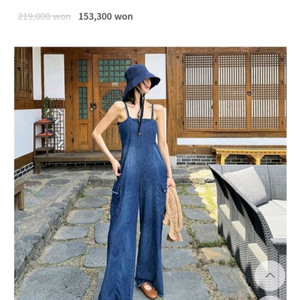 고걸 데님 점프슈트 1사이즈 이미지