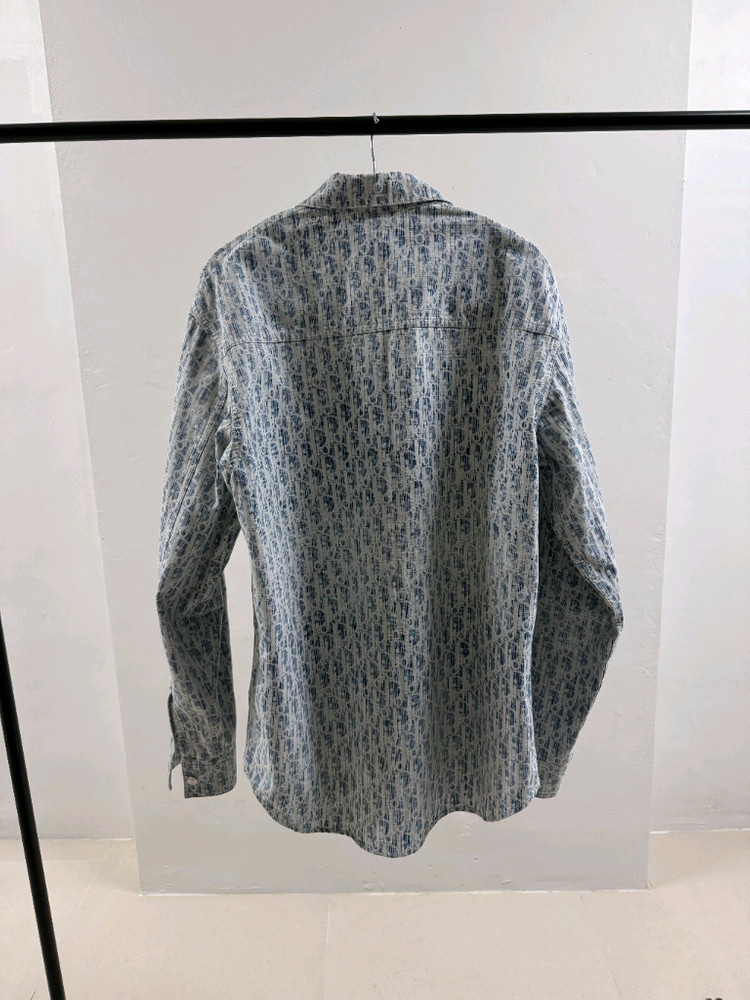 디올 오블리크 카스리 오버셔츠 데님자켓큰 38사이즈--1