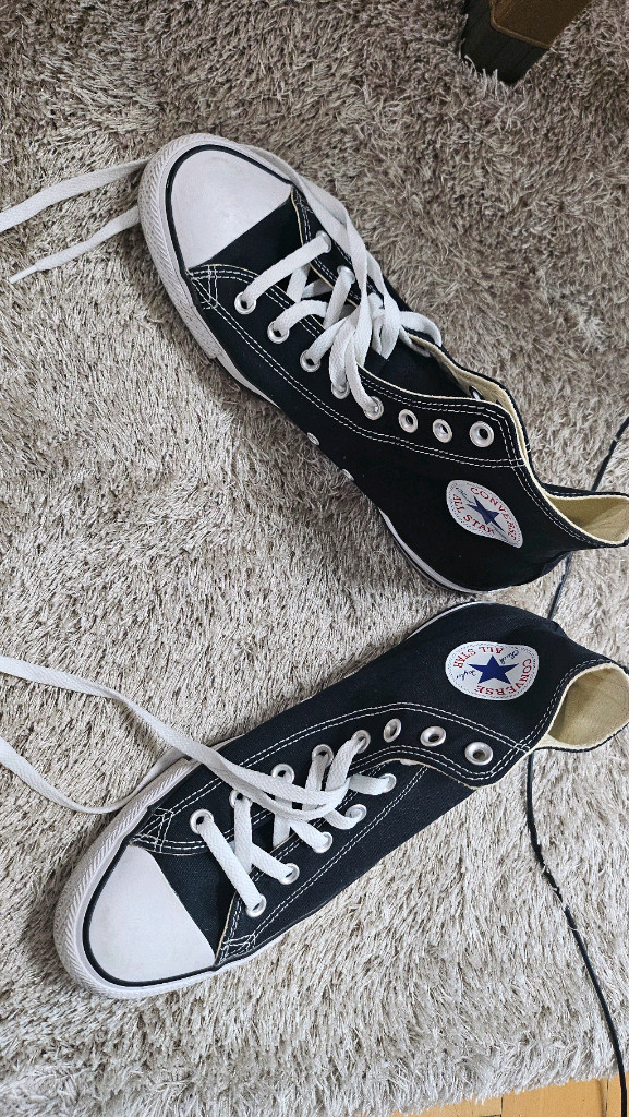 컨버스 척테일러 올스타 하이 블랙--2