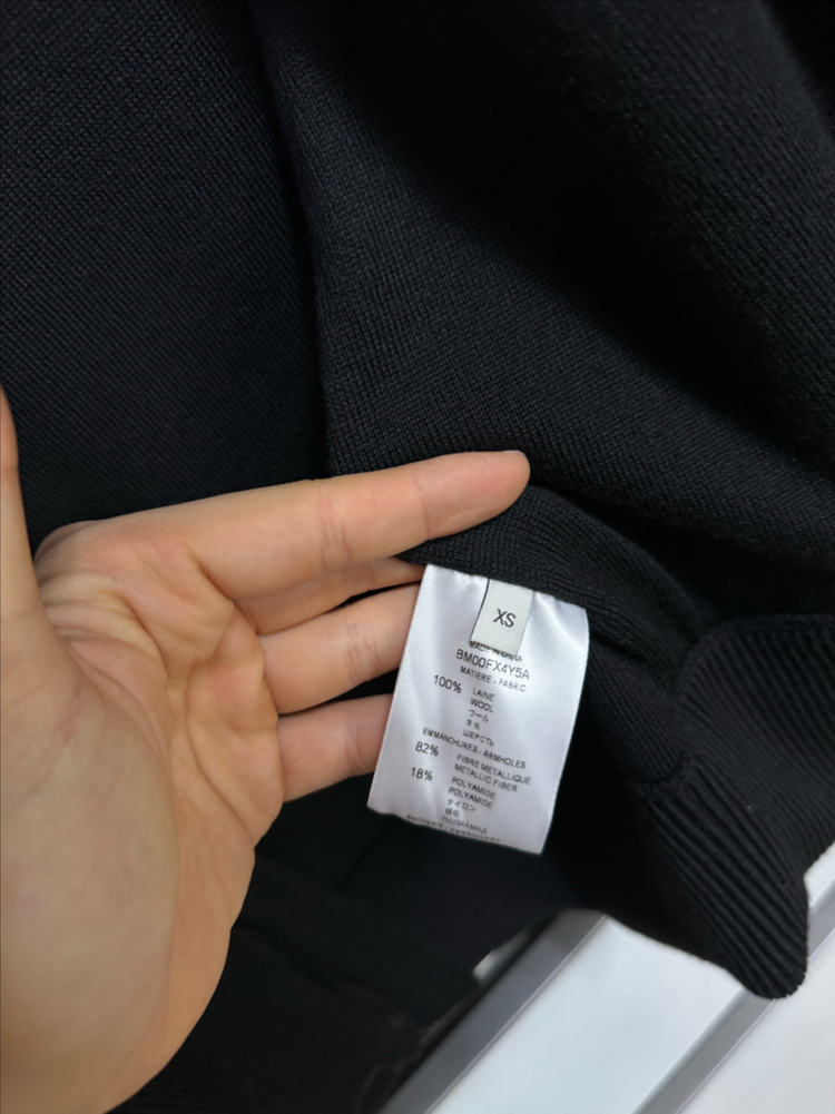 [새상품] 지방시 백로고 니트 봄버 바시티 후드 자켓--7