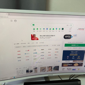 삼성 32인치 커브드 모니터 LC32F397FWKXKR 이미지