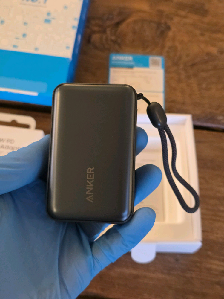 [단순개봉] 앤커 보조배터리 나노 파워뱅크 10,000 블랙 풀박 + 삼성 PD충전기 미개봉--1