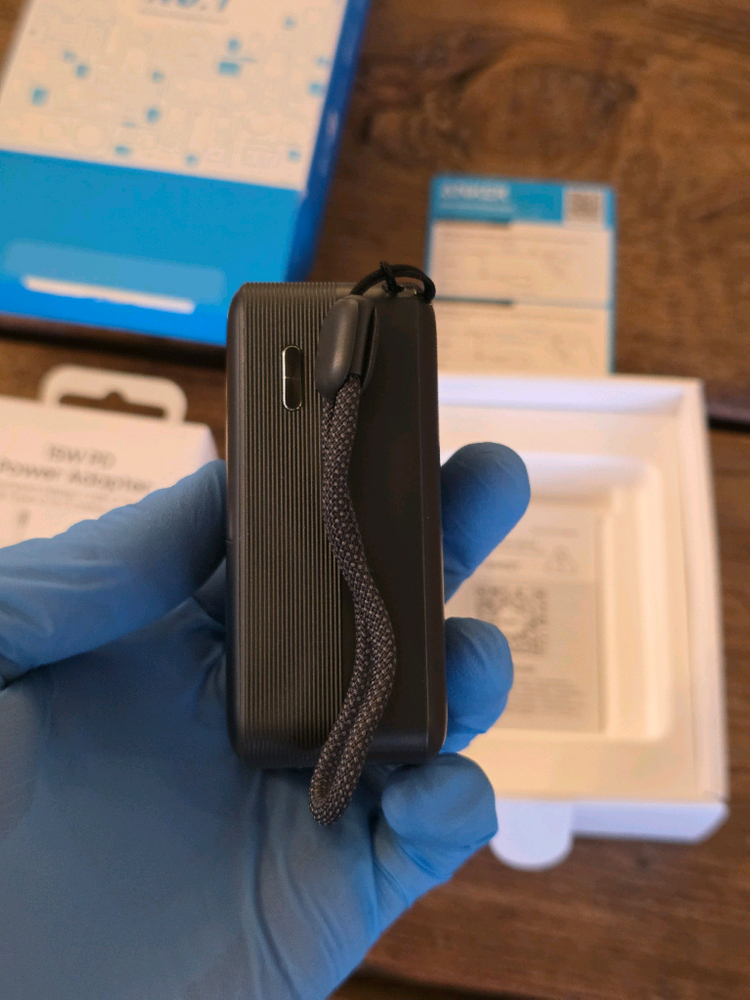 [단순개봉] 앤커 보조배터리 나노 파워뱅크 10,000 블랙 풀박 + 삼성 PD충전기 미개봉--2