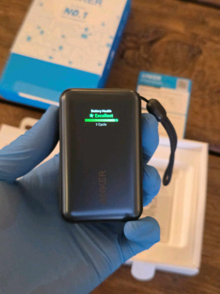 [단순개봉] 앤커 보조배터리 나노 파워뱅크 10,000 블랙 풀박 + 삼성 PD충전기 미개봉--9