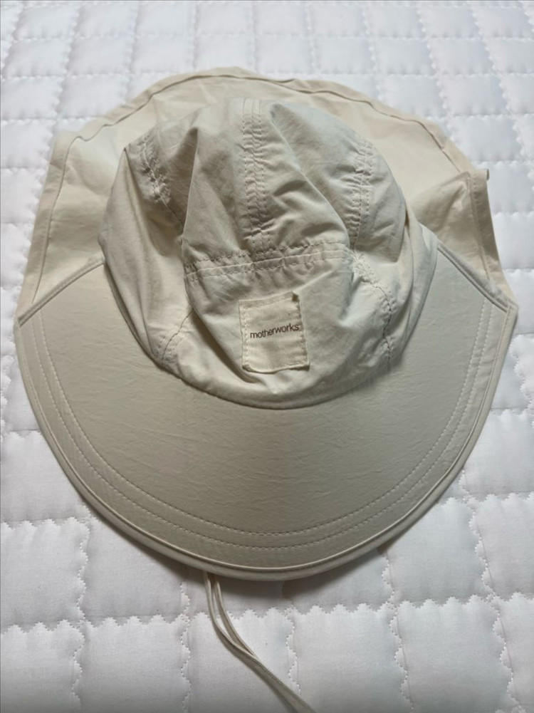 마더웍스 썬캡 키즈모자 크림 이미지