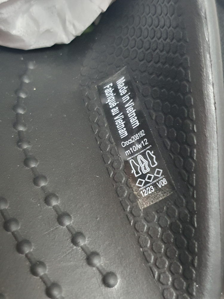 크록스 바야2 플립플랍 블랙 280mm 새상품 쪼리 이미지