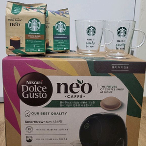 [새상품]네스카페 돌체구스토 네오 커피머신 + 스타벅스 캡슐 이미지