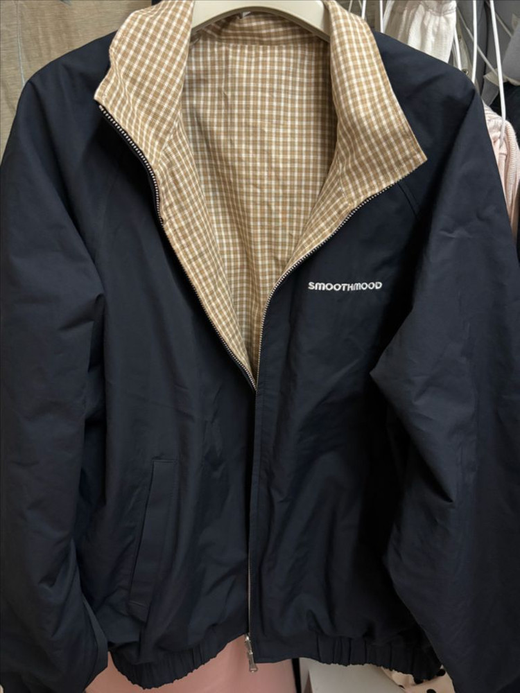 스무드무드 Derby Reversible Jacket Navy Sand 새상품 택포 26 이미지